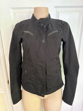 Aether Women’s Chase Weather Proof Motorcycle Jacket Black Size XS Biker Babe